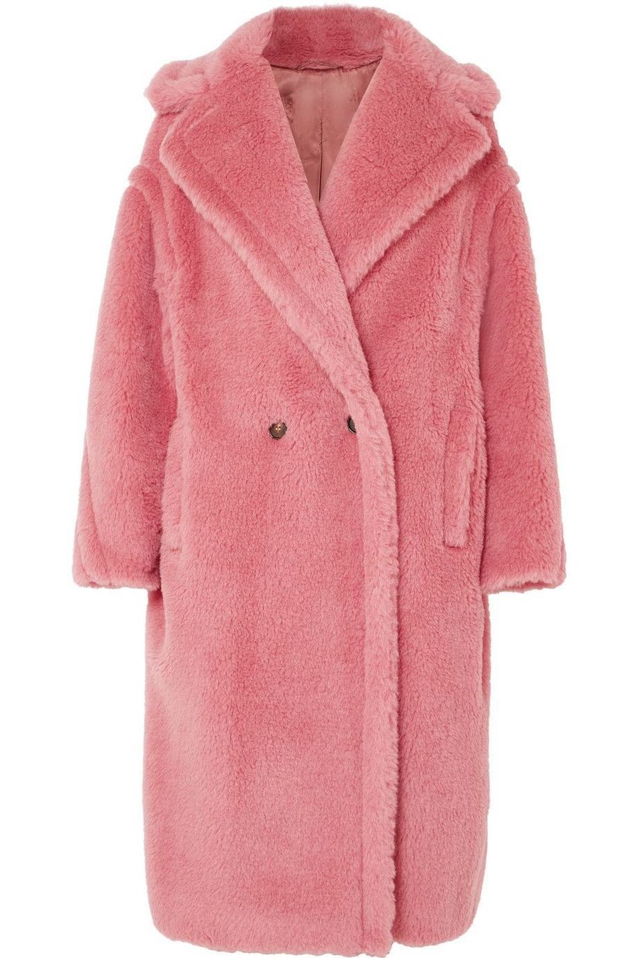 BEATRICE PINK FAUX FUR TEDDY COAT