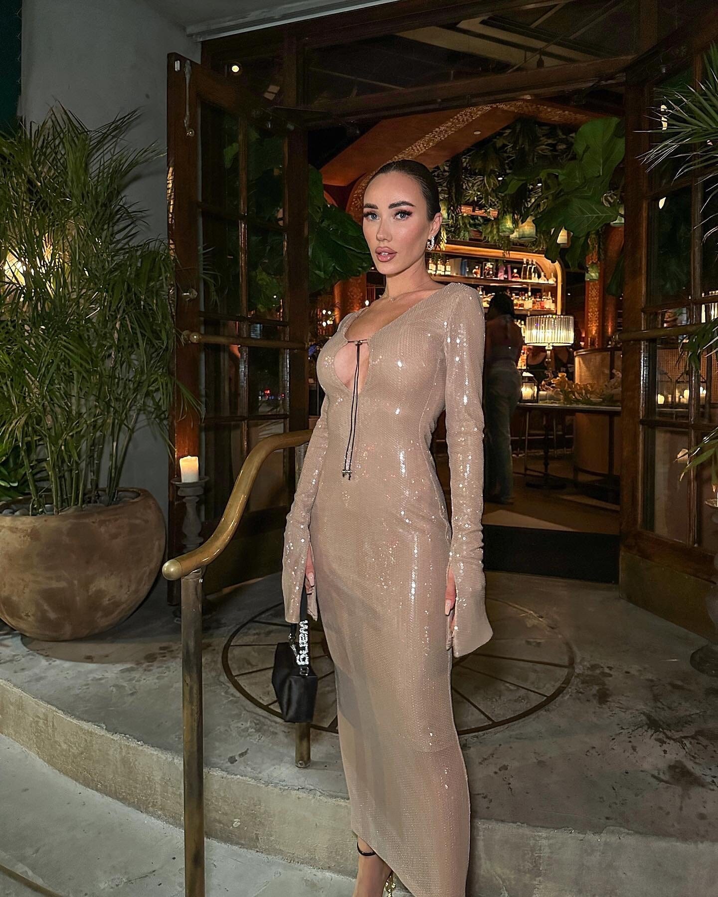 DOLCE GOLD MAXI DRESS