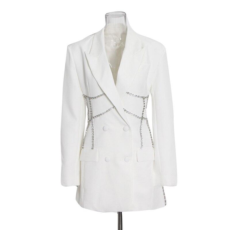 CLEO WHITE BLAZER DRESS