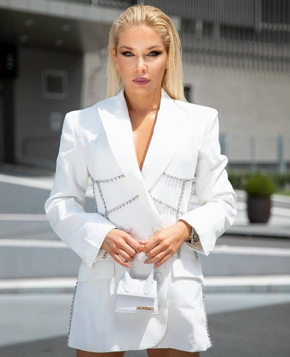 CLEO WHITE BLAZER DRESS