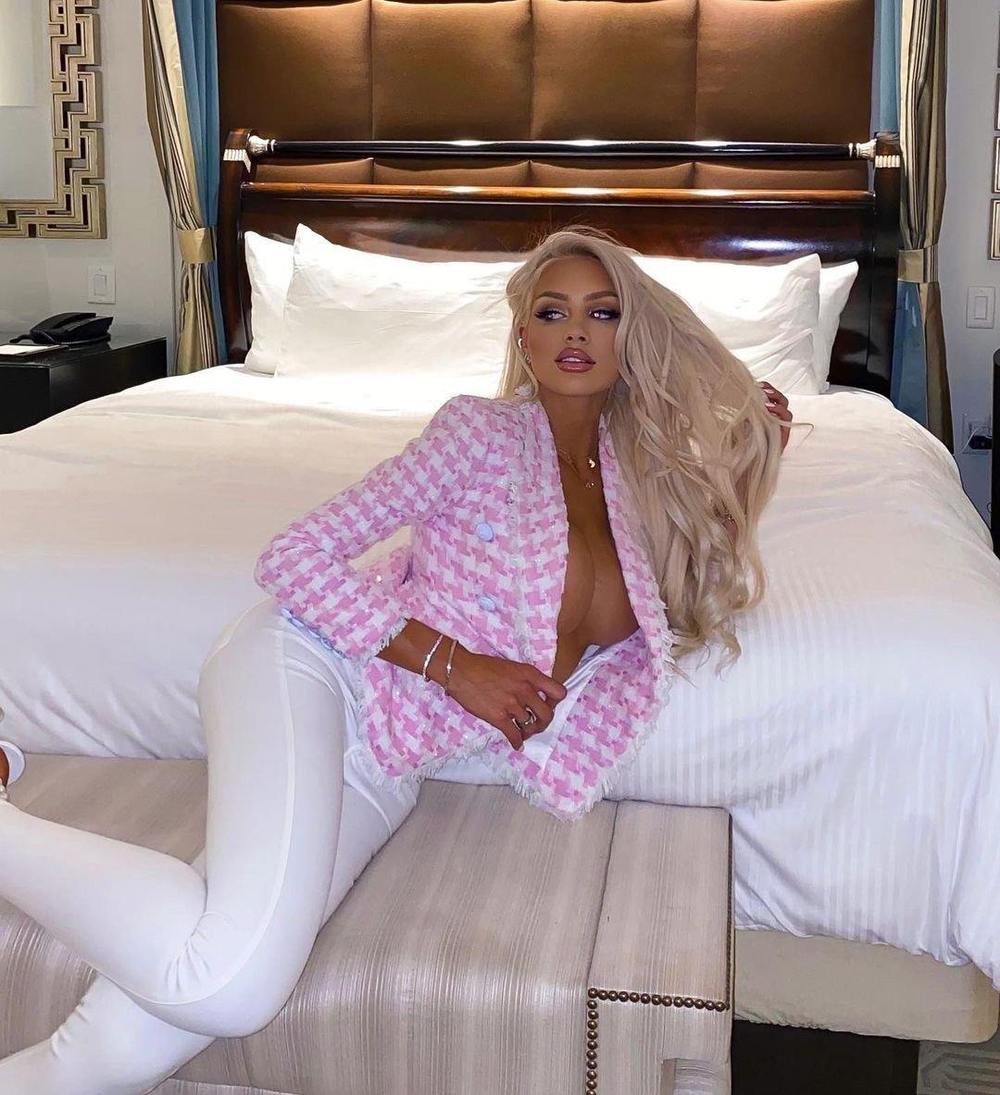 LUISA TWEED PINK BLAZER