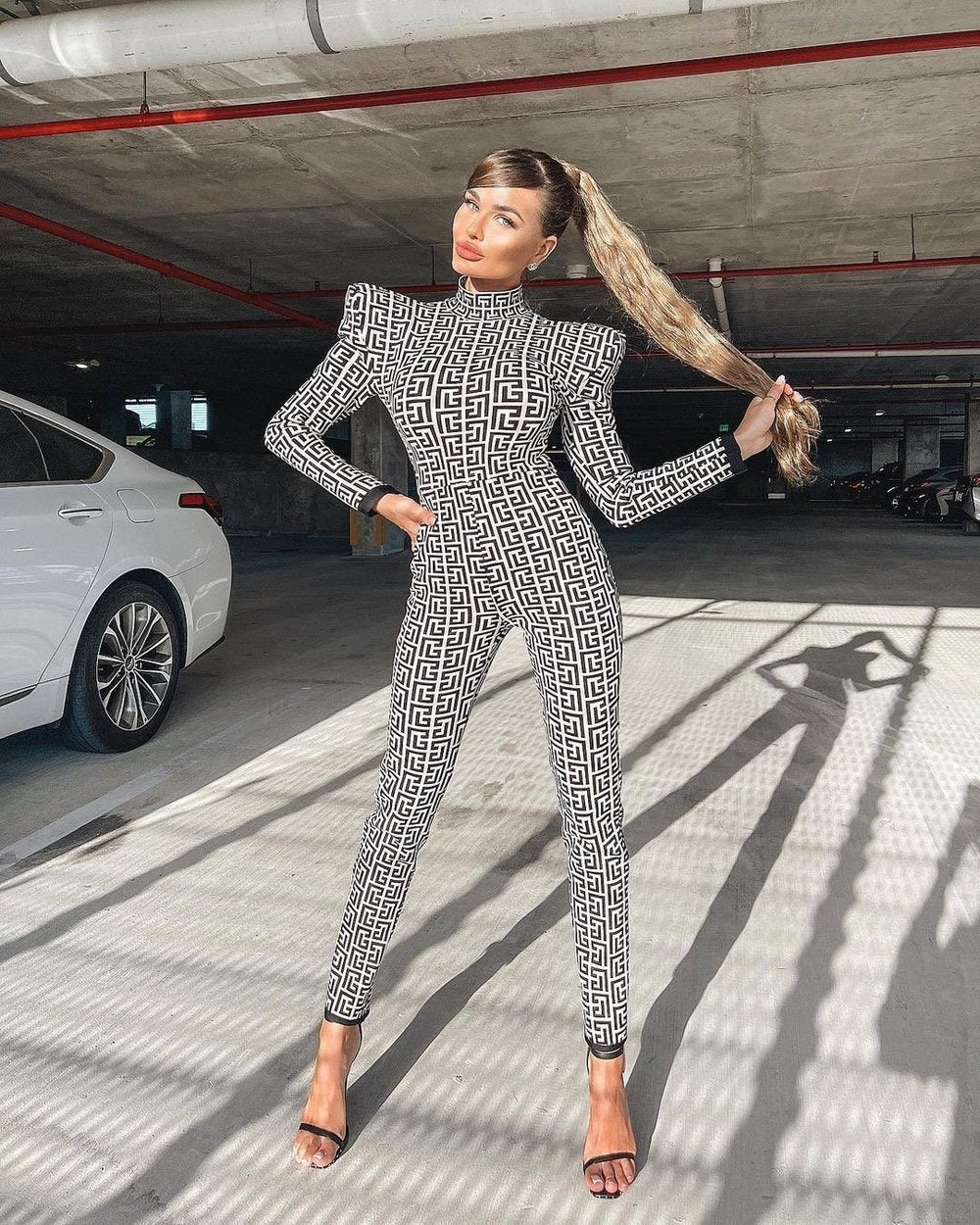 LEILA BANDAGE JUMPSUIT