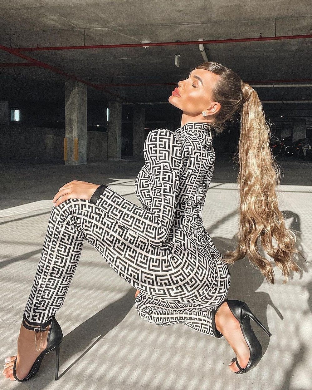 LEILA BANDAGE JUMPSUIT