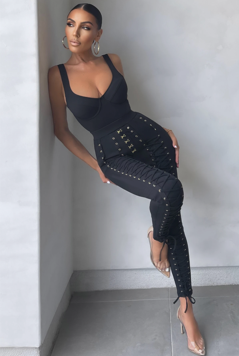 MIKAELA BLACK JUMPSUIT