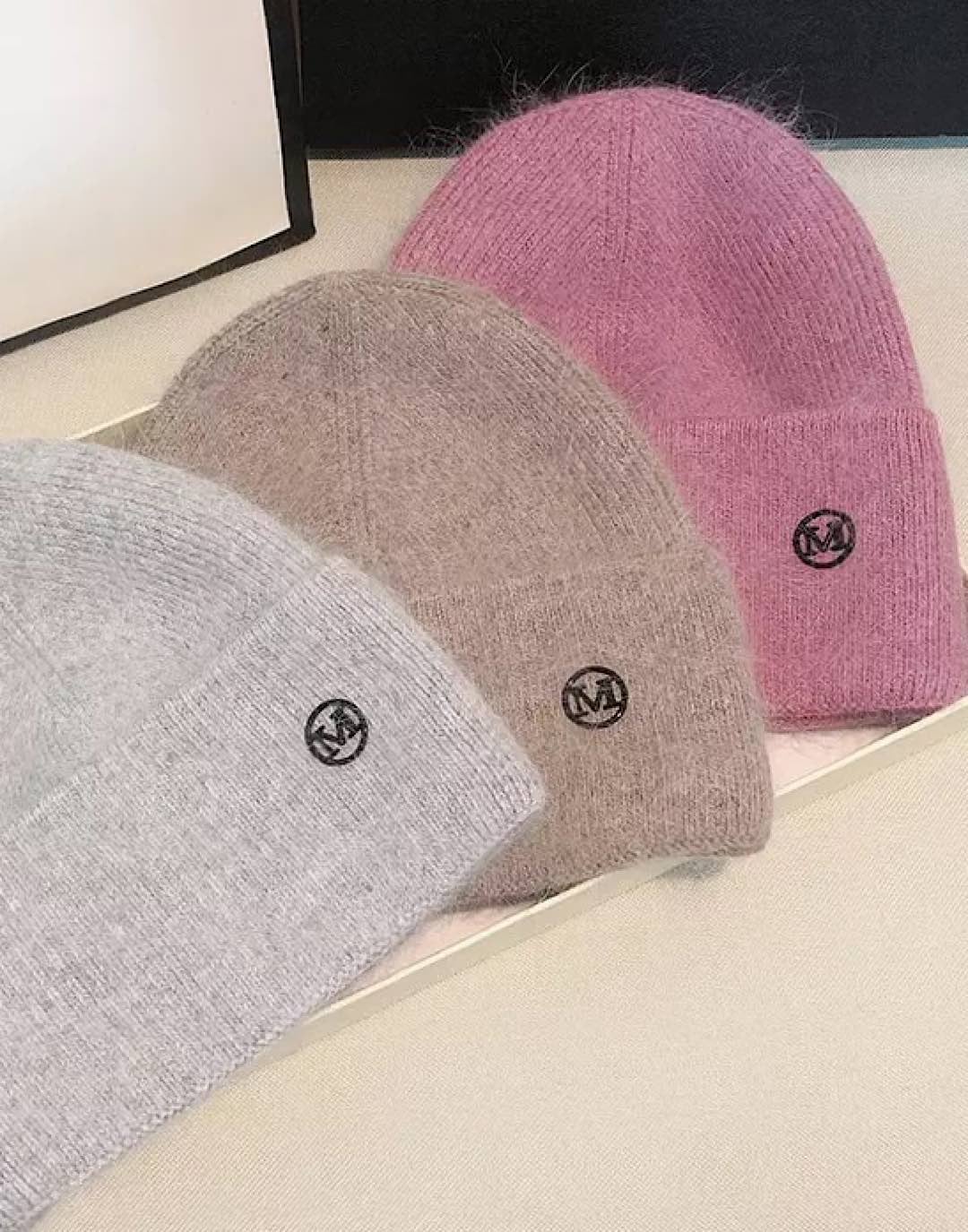 PRIYA KNITTED FLUFFY BEANIE