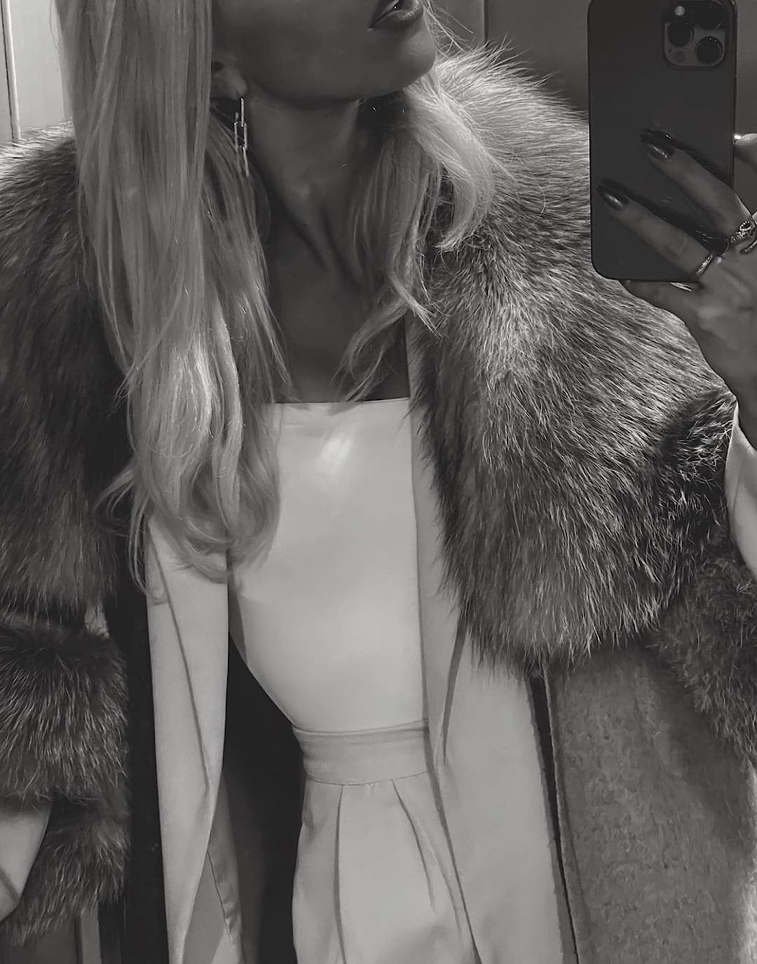 LUCILLE CASHMERE FOX FUR COAT