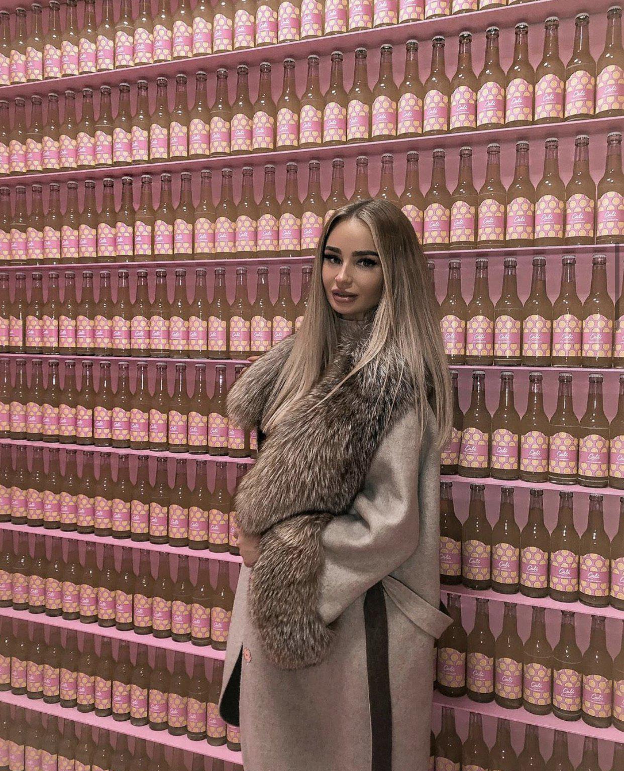 LUCILLE CASHMERE FOX FUR COAT