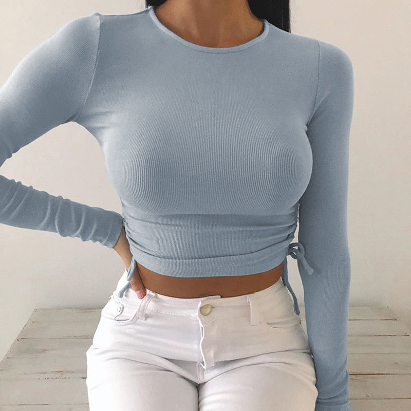 ANITA RIBBED CROP TOP
