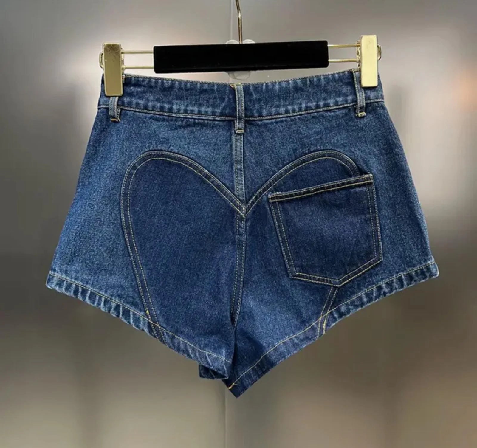 SHARON BOW DENIM SHORTS