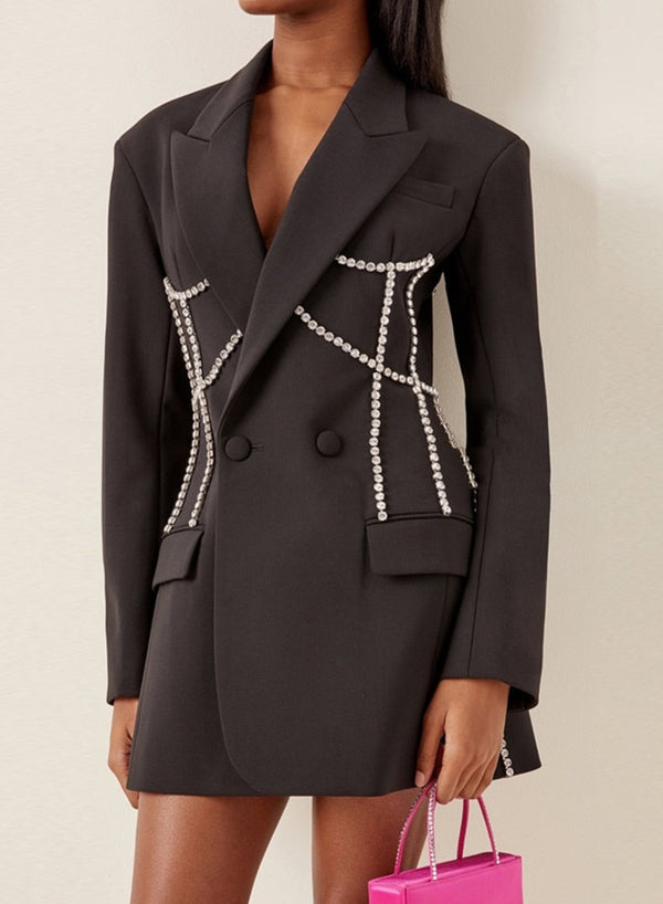 CLEO BLACK BLAZER DRESS