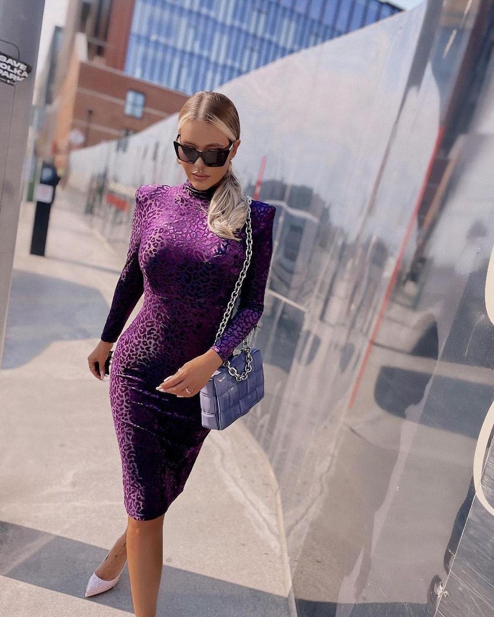 MAYA LEOPARD MIDI DRESS