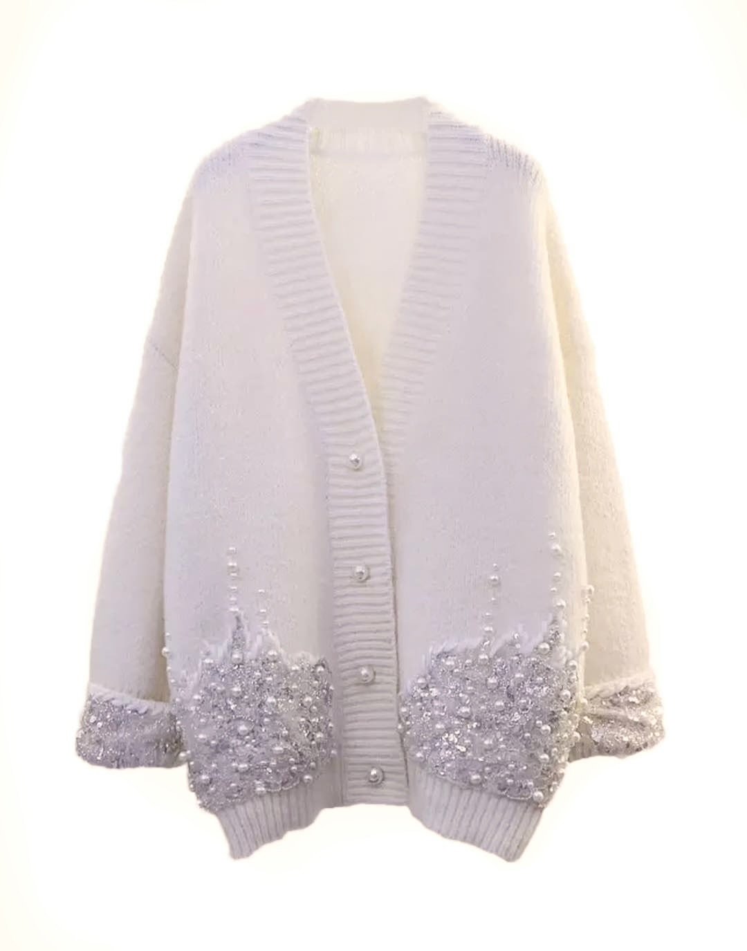 MILARO BEADED OVERSIZED CARDIGAN