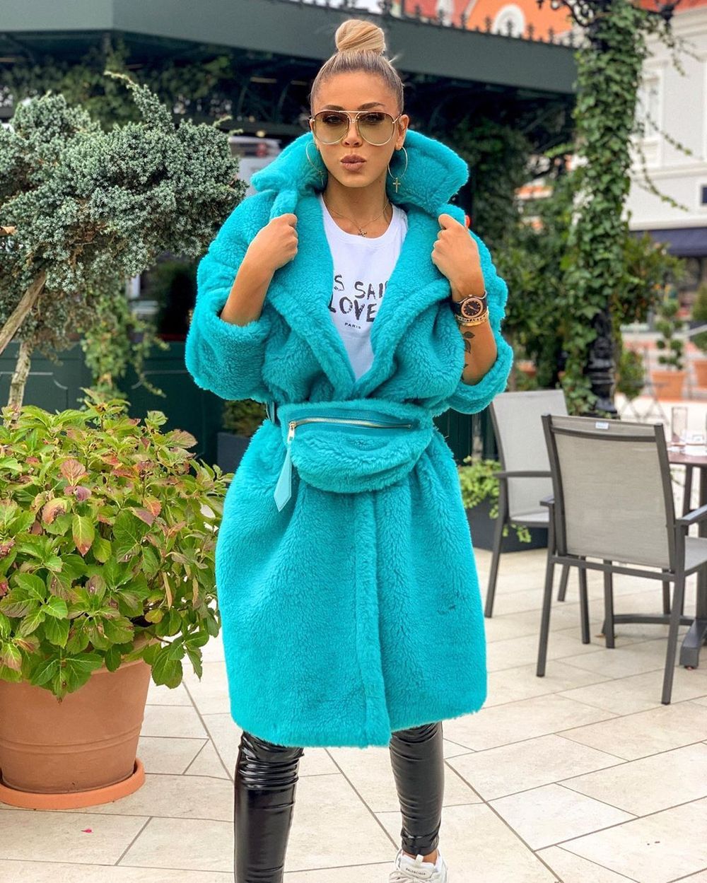 BEATRICE FAUX FUR TEDDY COAT