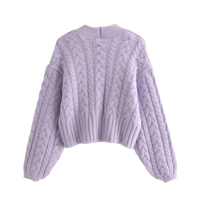 VALENCIA CABLE-KNIT CARDIGAN