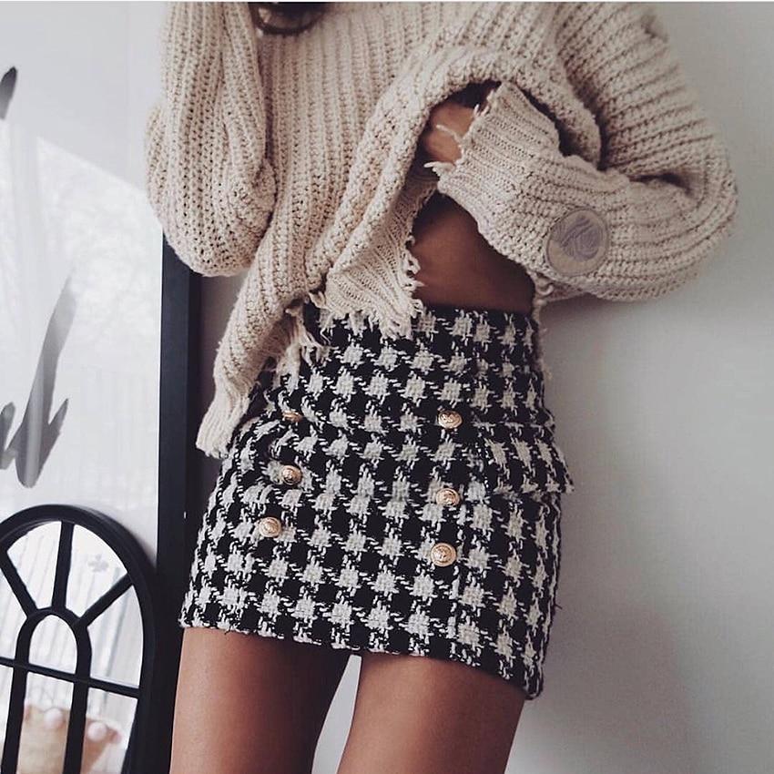 MATILDA TWEED MINI SKIRT